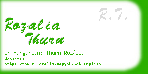 rozalia thurn business card